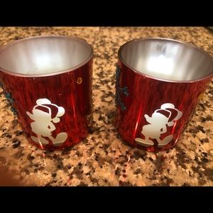 Disney Mickey Mouse Christmas votive holders